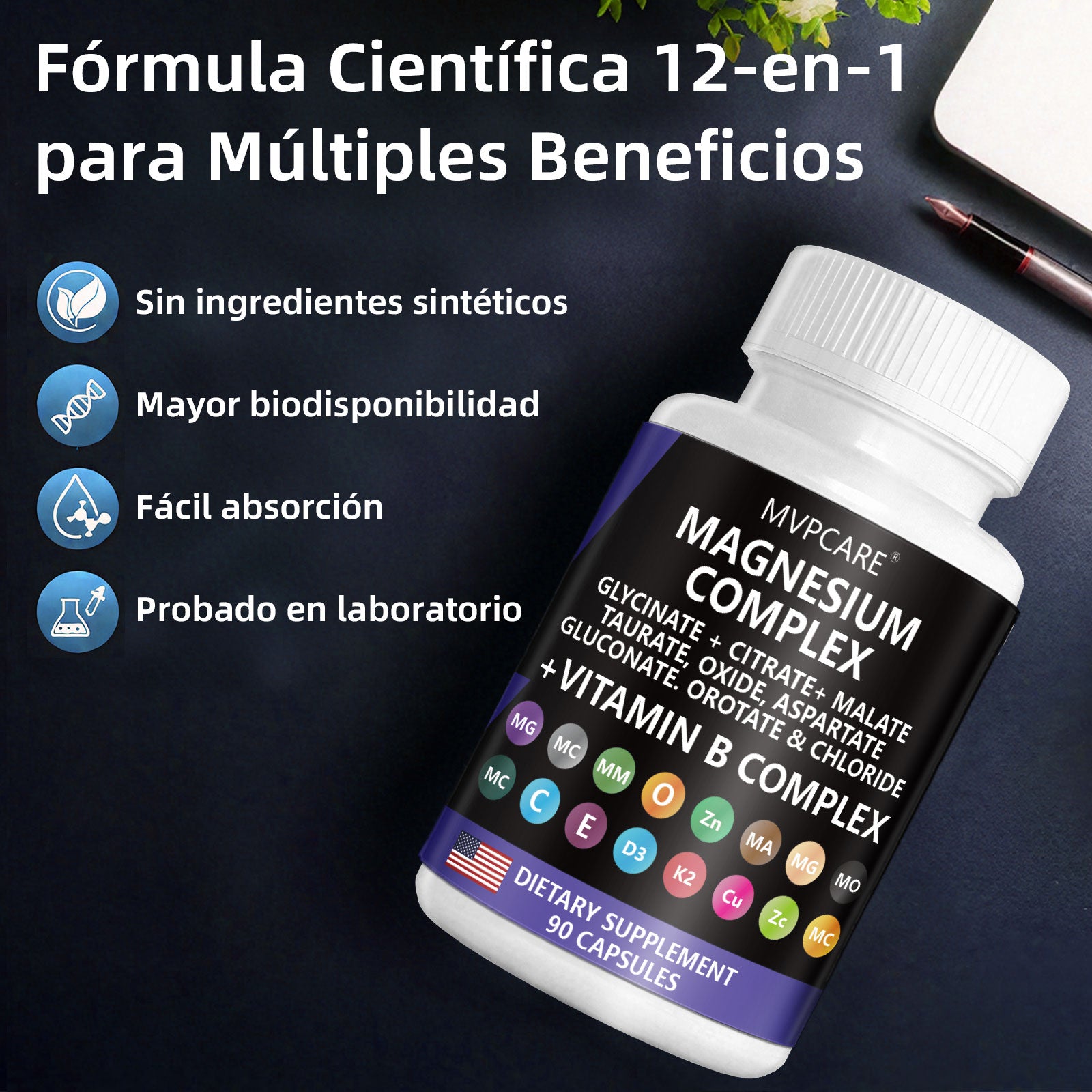 Complejo de magnesio 9 en 1