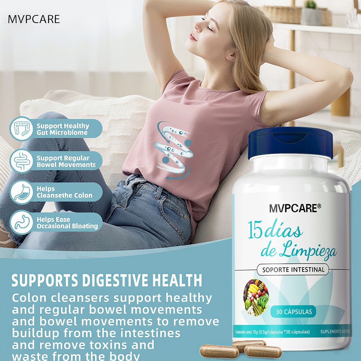 Programa De Desintoxicación Avanzada Mvpbiy 15-day Cleanse 30 Cápsulas