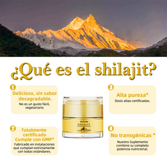 Resina De Shilajit Natural Pura Sol Dorado Orgánica Del Himalaya 30ml