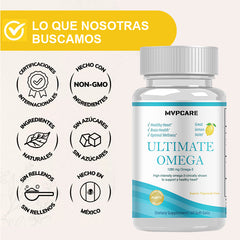 Omega 3 Con Epa Y Dha De Aceite De Pescado - 100 Cápsulas Sabor Sin Sabor