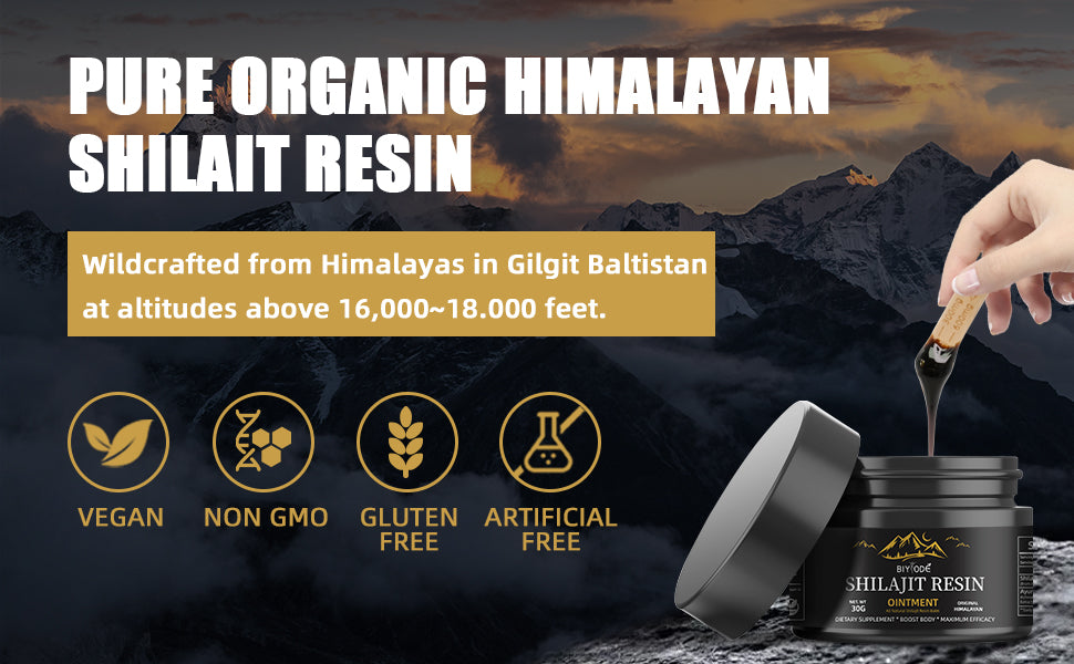 Mvpcare Resina De Shilajit Natural Pura Orgánica Del Himalaya 30ml