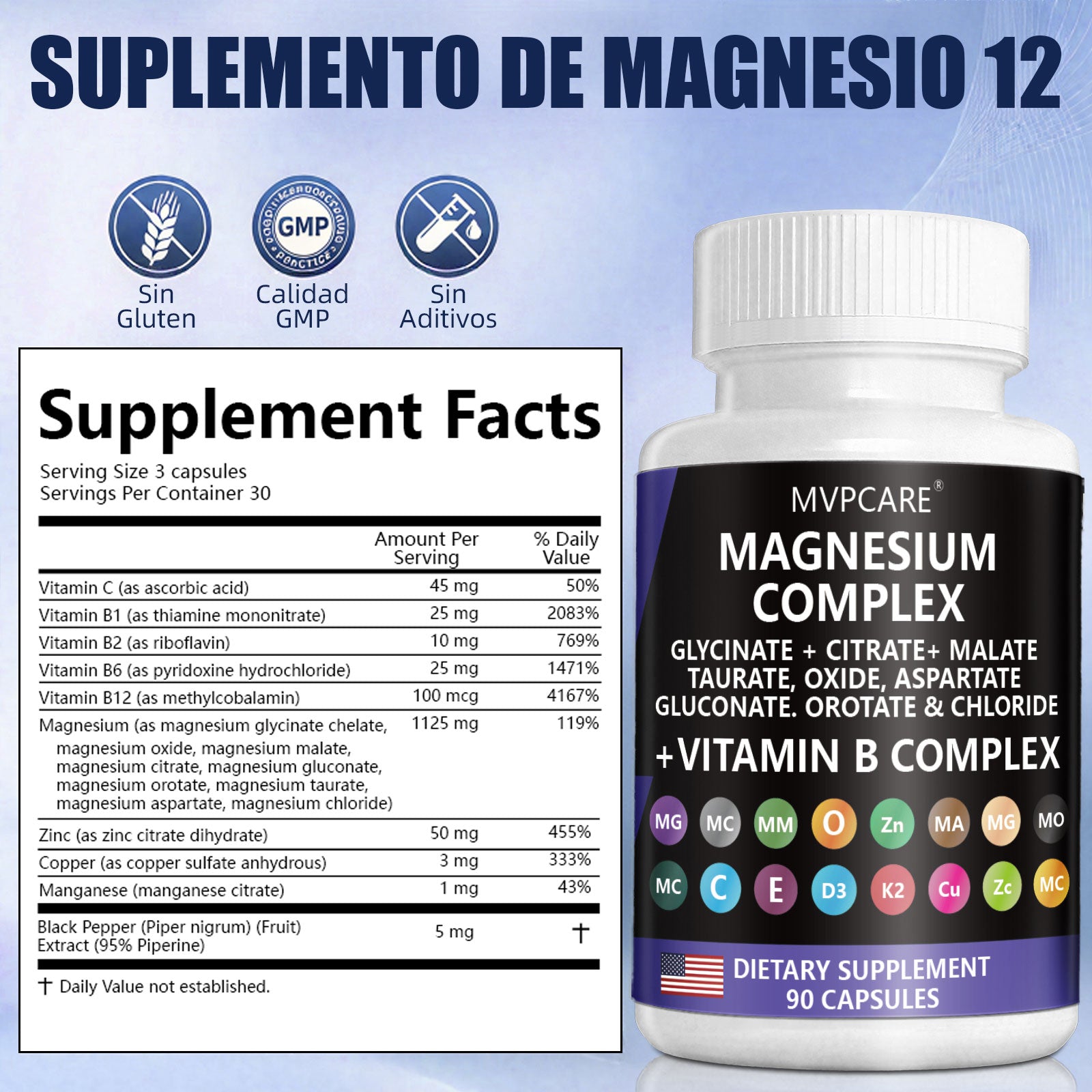 Complejo de magnesio 9 en 1