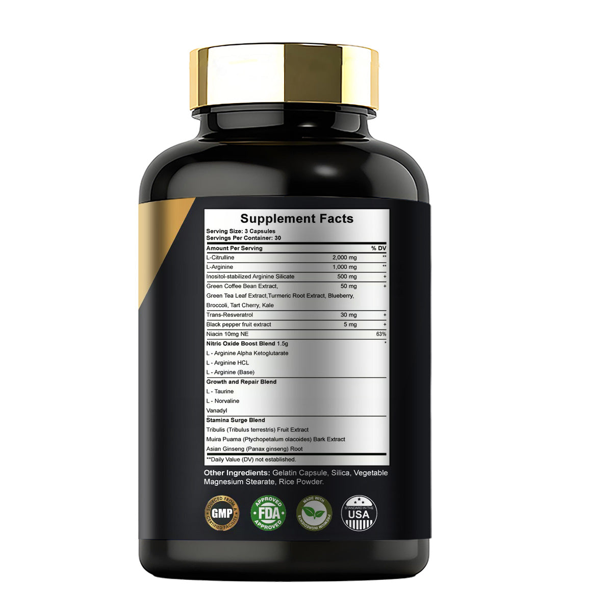 Mvpcare Nitric Oxide Supplement 3000 mg