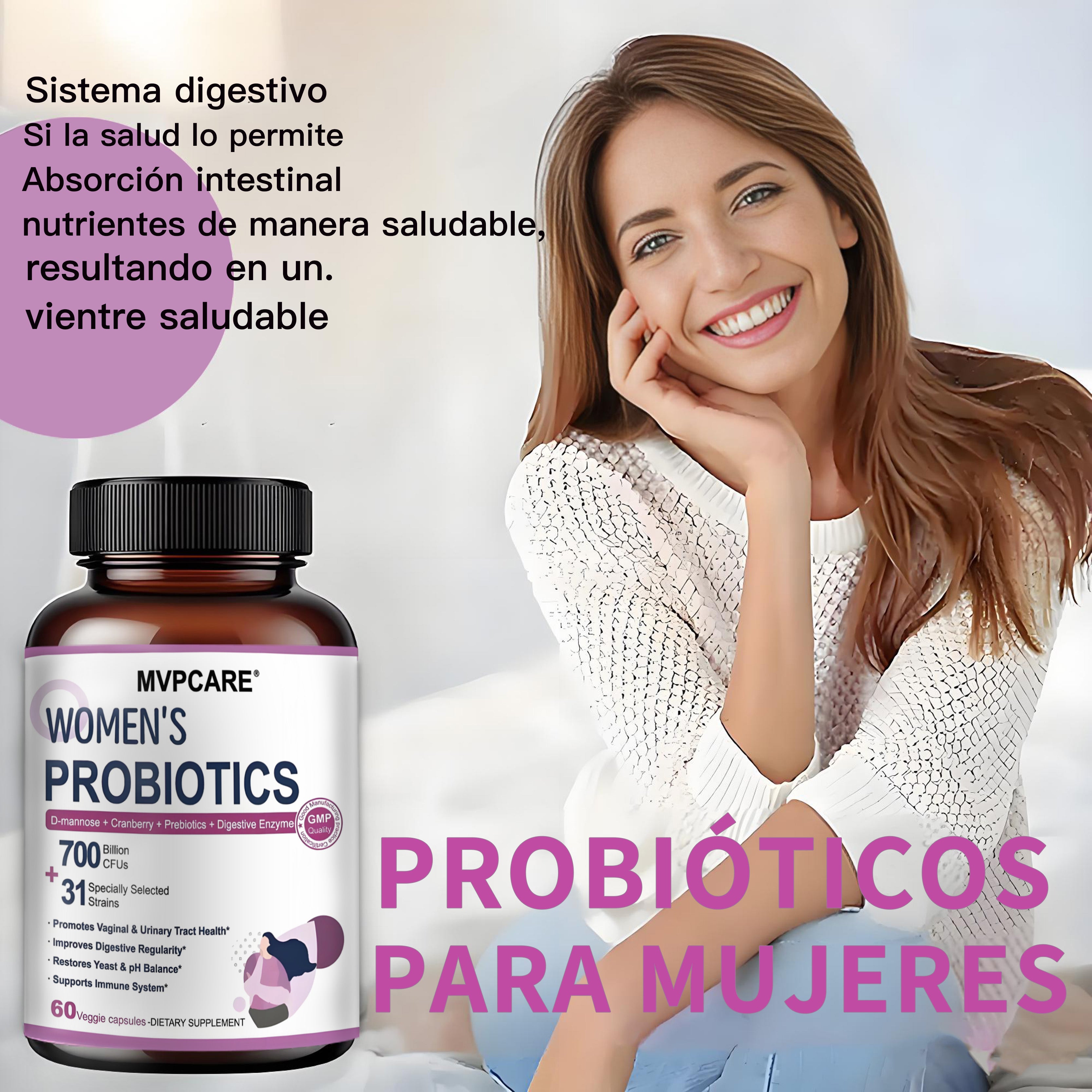 Mvpcare probióticos para mujeres