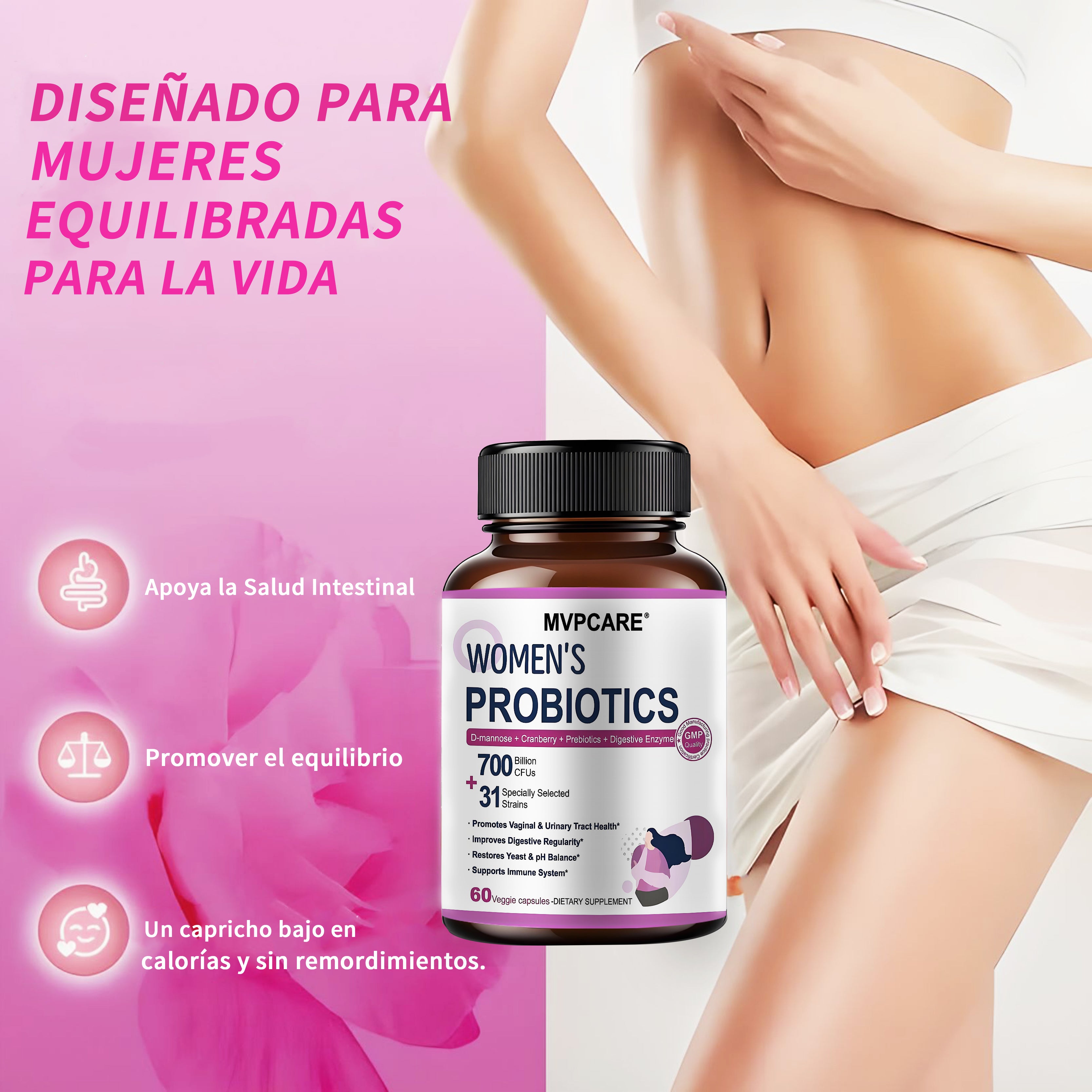 Mvpcare probióticos para mujeres