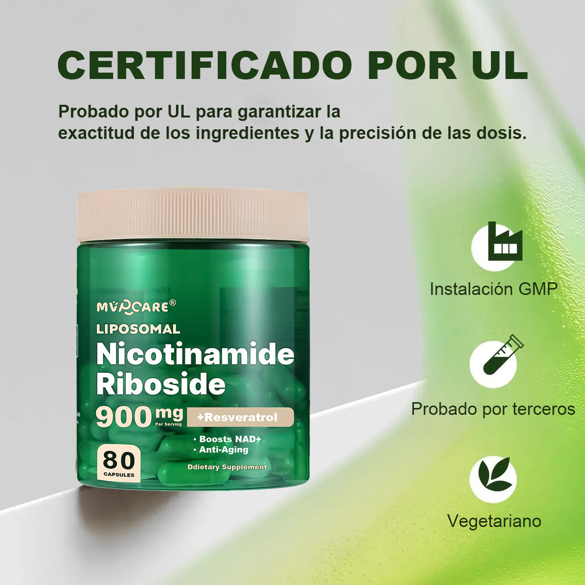 Mvpcare Suplemento NAD+ | 900 mg