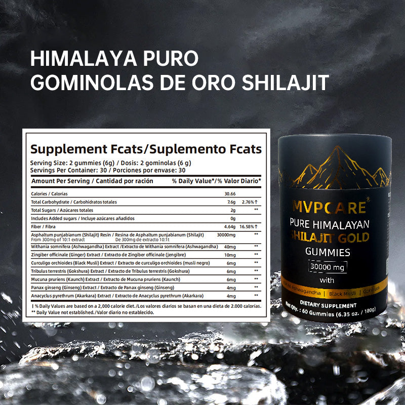 MVPCARE Shilajit Gummies del Himalaya